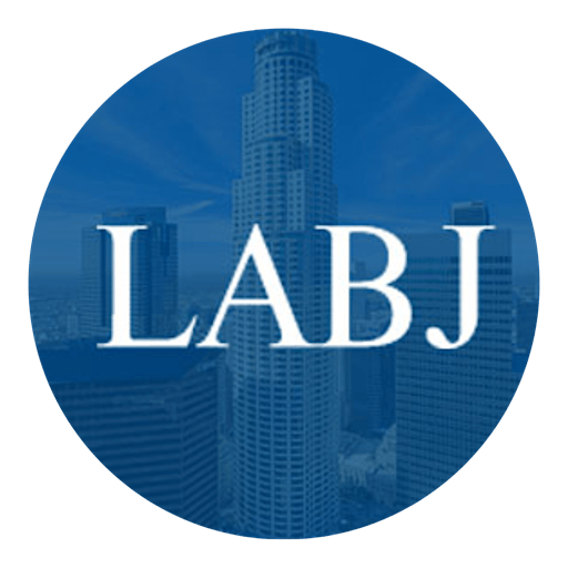 Blue circle featuring LABJ logo